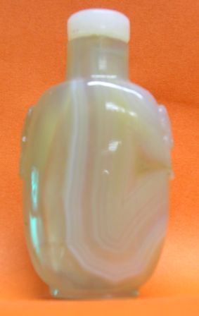 Tabati�re en agate rubann�e