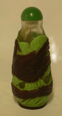 Tabati�re en overlay bicolore, marron et vert