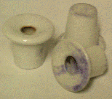 Encriers en porcelaine