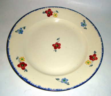 Assiette en fa�ence de Digoin