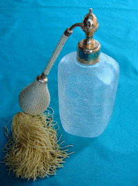 Vaporisateur en verre craquel� translucide