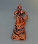 Santon publicitaire en terre cuite - Francis Lascour