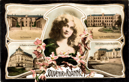 Roanne, carte-souvenir