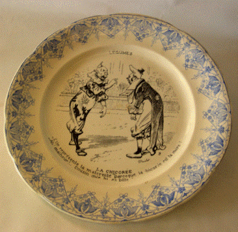 Sarreguimes - Assiette d�cor�e