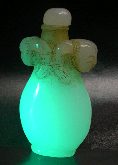 Tabati�re en jade, dite "graisse de rognon"